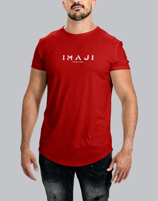 Half-sleeved T-shirt | Red Color | 100% Cotton Fabric
