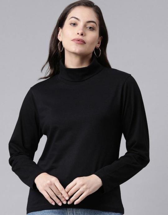 Full-sleeved T-shirt | Black Color | 100% Cotton Fabric